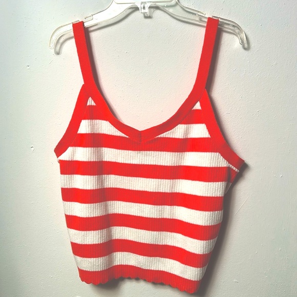 Universal Thread Tops - Universal Thread women’s top orange and white stripe XL